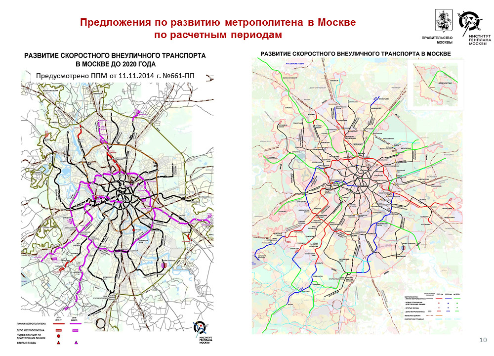 Перспективный план метро москвы