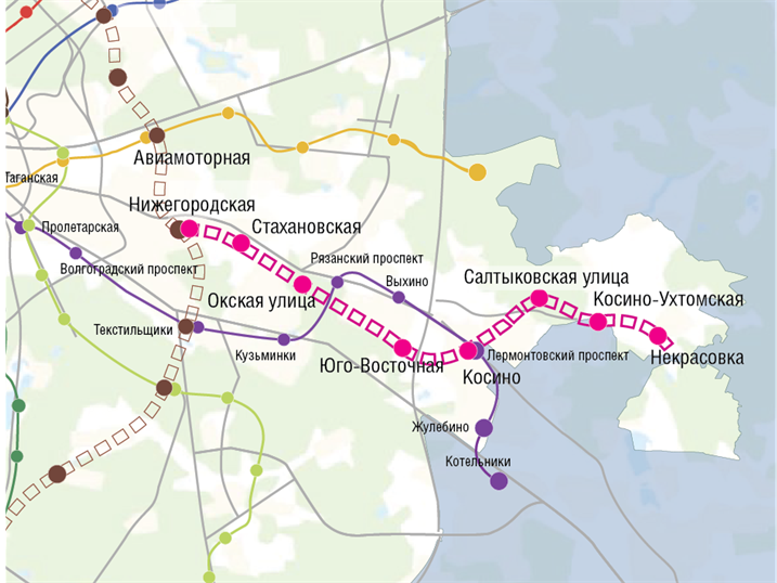 Станция метро «Кожуховская» на карте Москвы, график работы, выход к улицам