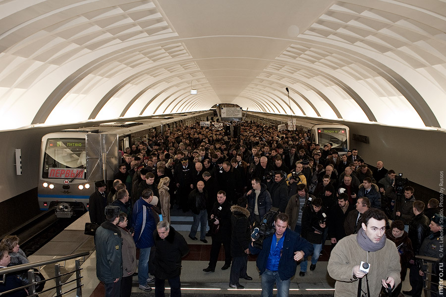 Митинский участок, пуск (c) www.metro.ru, Russos, 2009