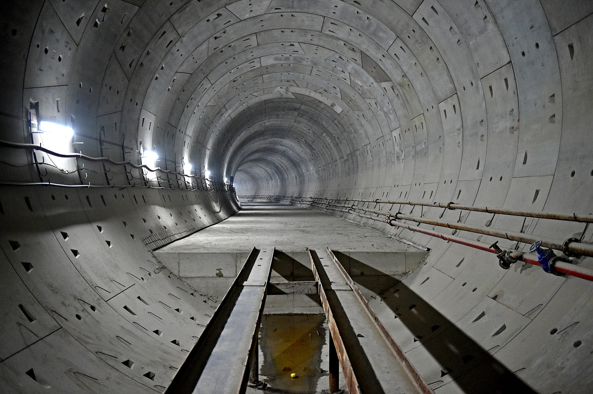 Двухпутный тоннель Окская