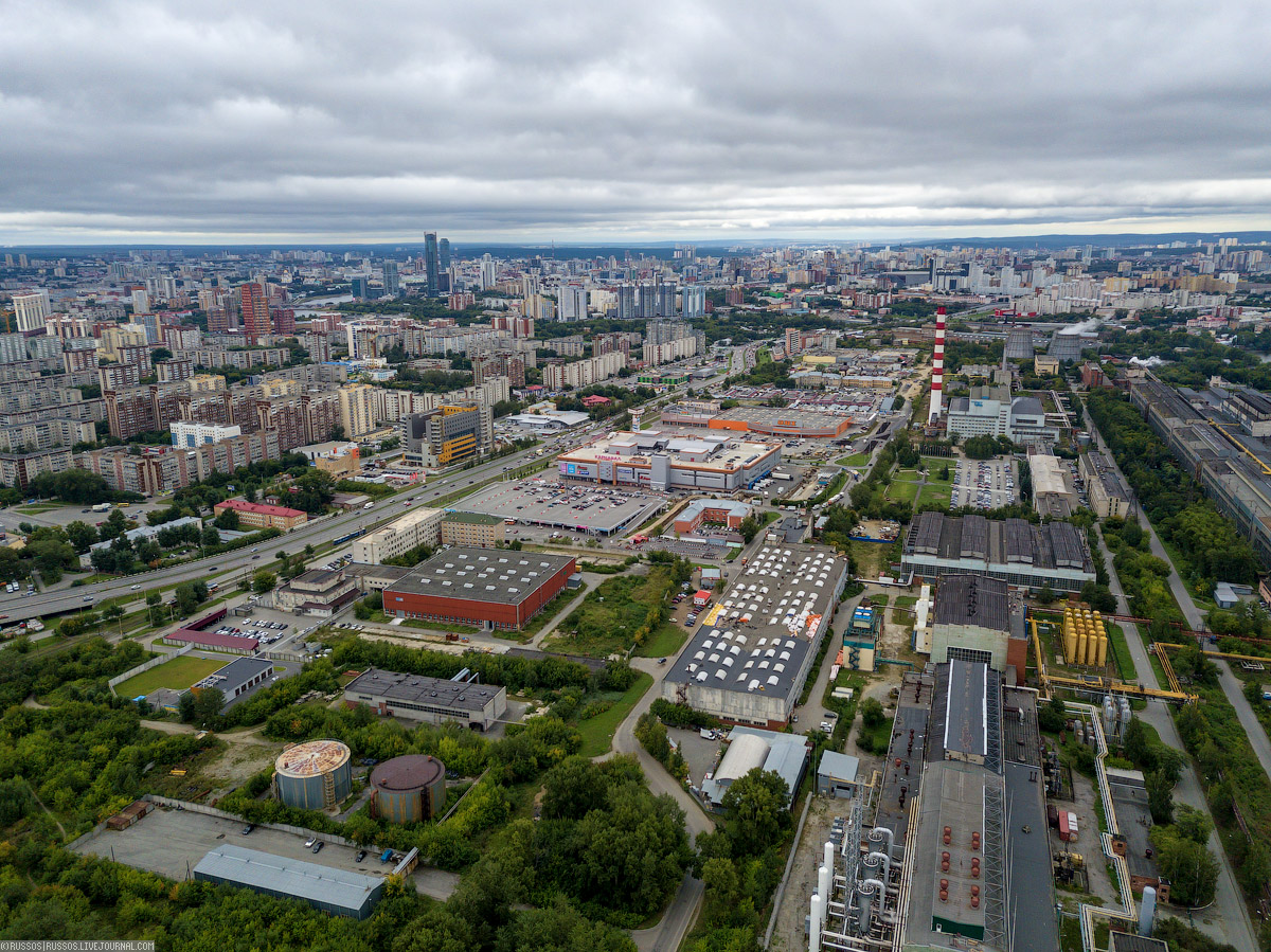 Верх Исетский завод Екатеринбург вид сверху